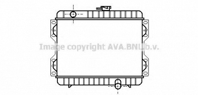 AVA QUALITY COOLING fd2046 -  Радиатор, охлаждение двигателя